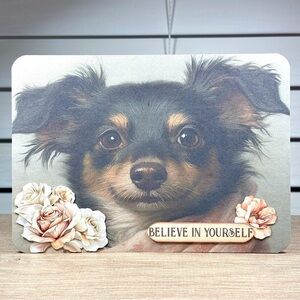 Handmade “Believe In Yourself” Greeting Card